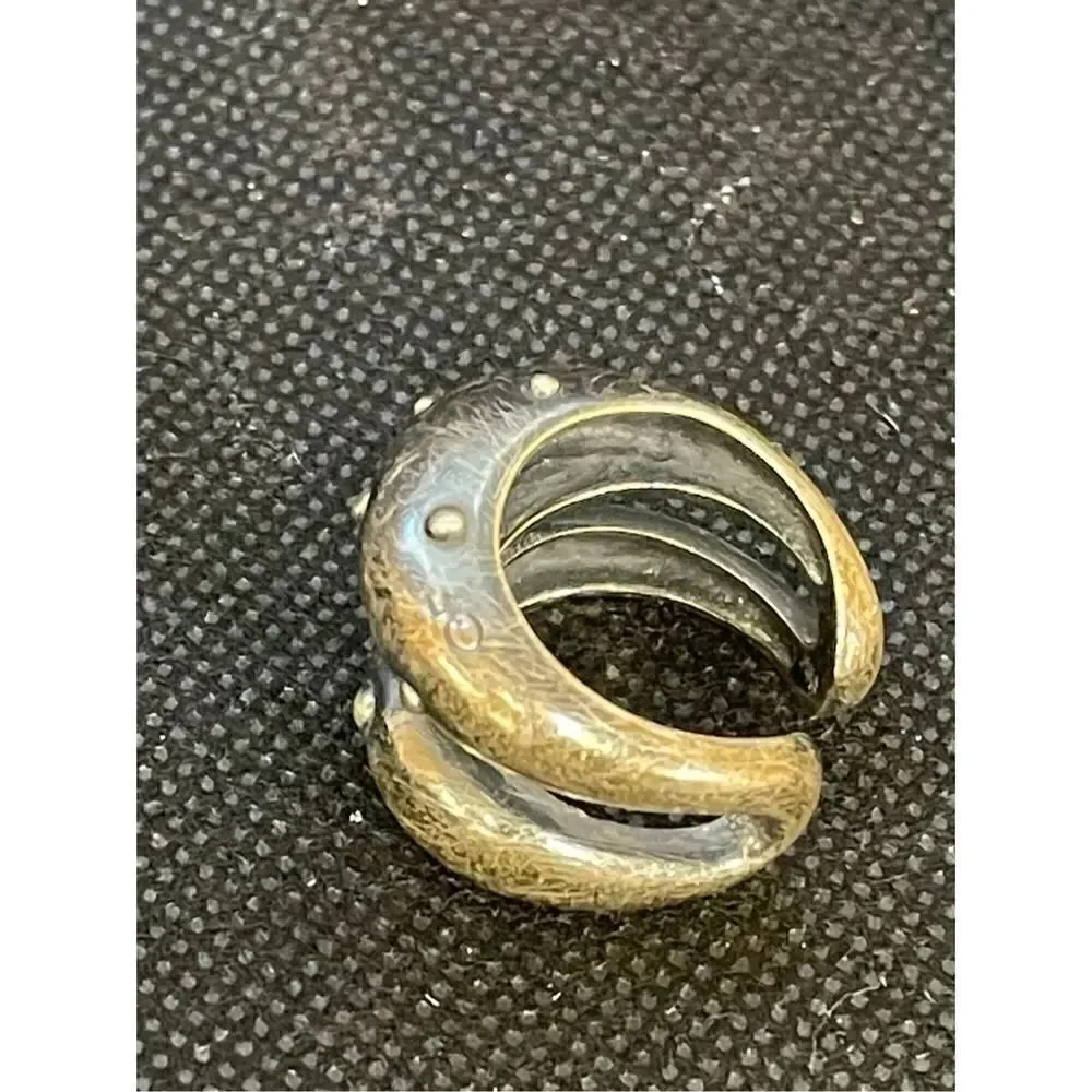 Solid Sterling Silver Avant Garde Ring